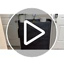 VASAGLE Narrow Shoe Storage Cabinet Organizer with 2 Flip Drawers - Smoky Black