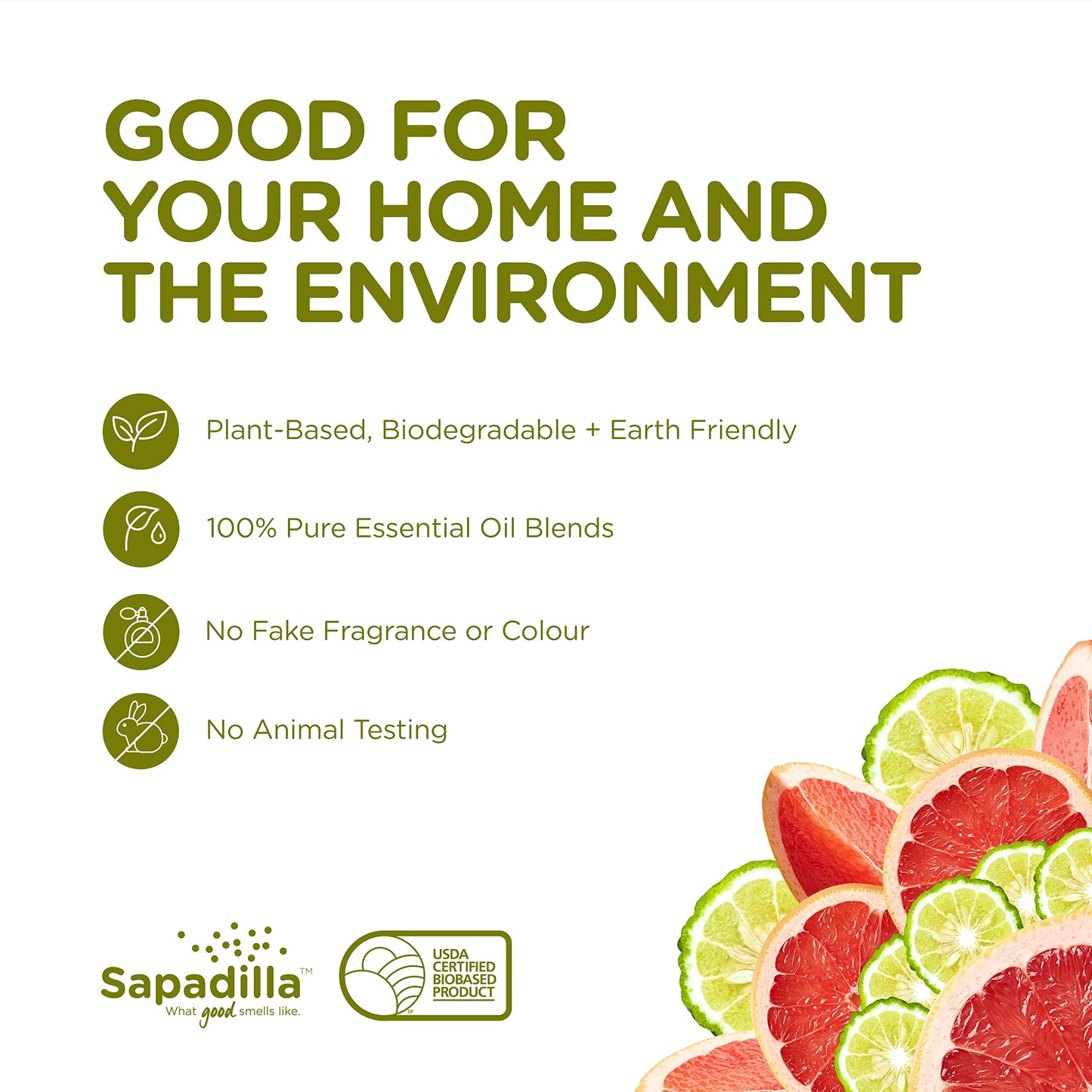 Sapadilla Liquid Hand Soap - Grapefruit + Bergamot - Made with 100% Pure Essential Oil Blends, Cleansing & Moisturizing, Aromatic & Fragrant Hand Soap, Plant Based, Biodegradable, 12 Ounce (Pack of 3)