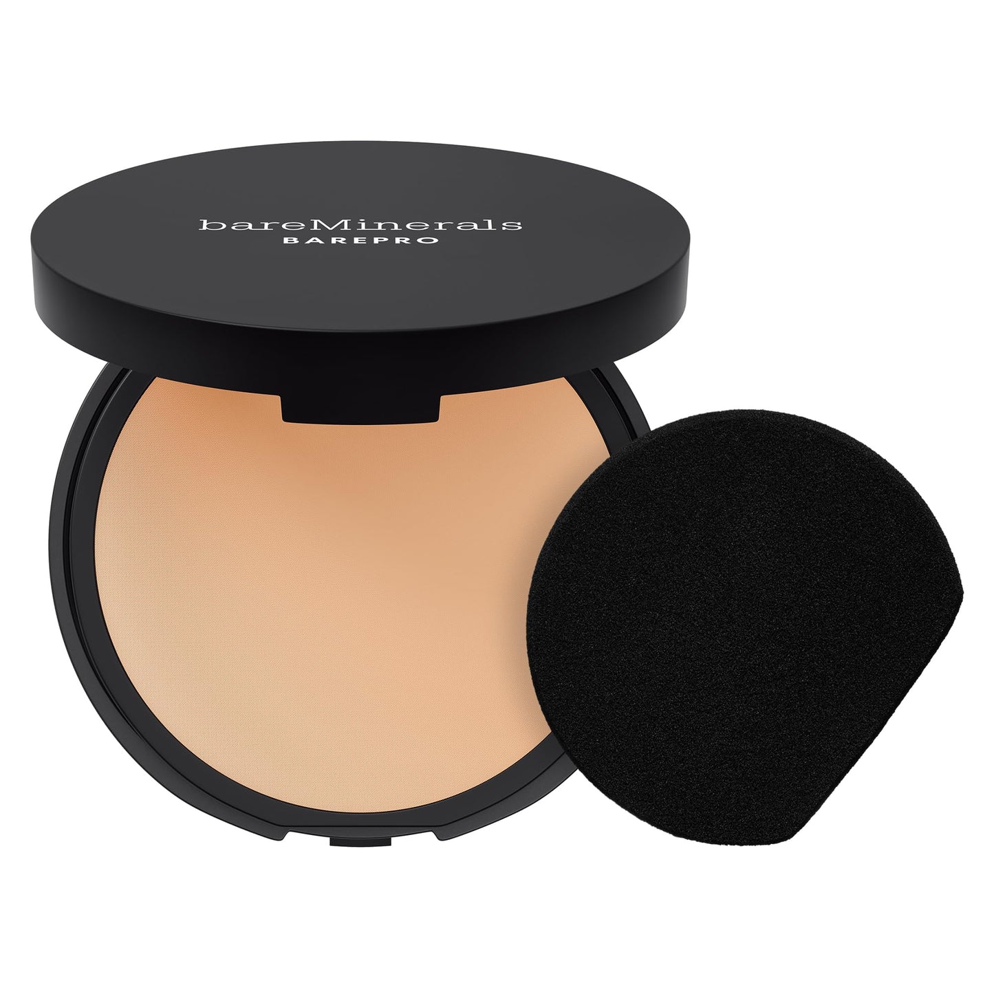 bareMinerals Barepro 24HR Skin-Perfecting Powder Foundation, Matte Pressed Powder Foundation Full Coverage with Plant-Based Squalene, Oil Control, Vegan - Fair 15 Neutral