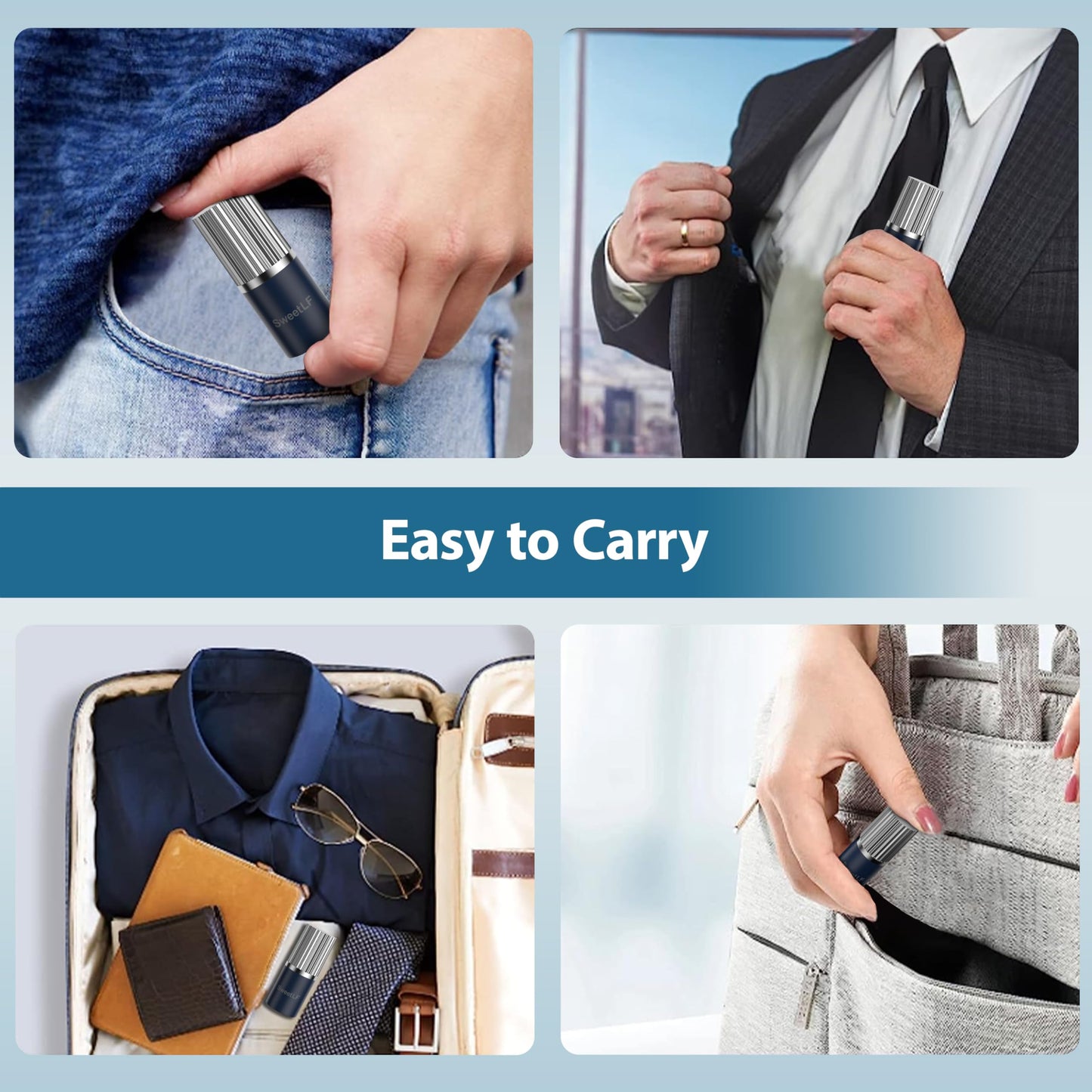 SweetLF Mini Electric Razor, Travel Electric Shaver for Men, IPX7 Waterproof, Painless, Rechargeable, Wet & Dry Shaving,with Floating Head, Type-c Charging,Black