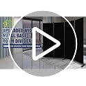 Grey 4-Panel Room Divider 88 Inch Wide Folding Privacy Screen