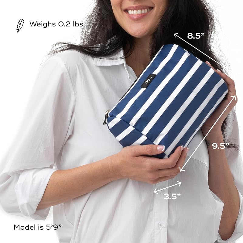 Scout Packin' Heat Toiletry Bag - Nantucket Navy Travel Makeup Bag for Women