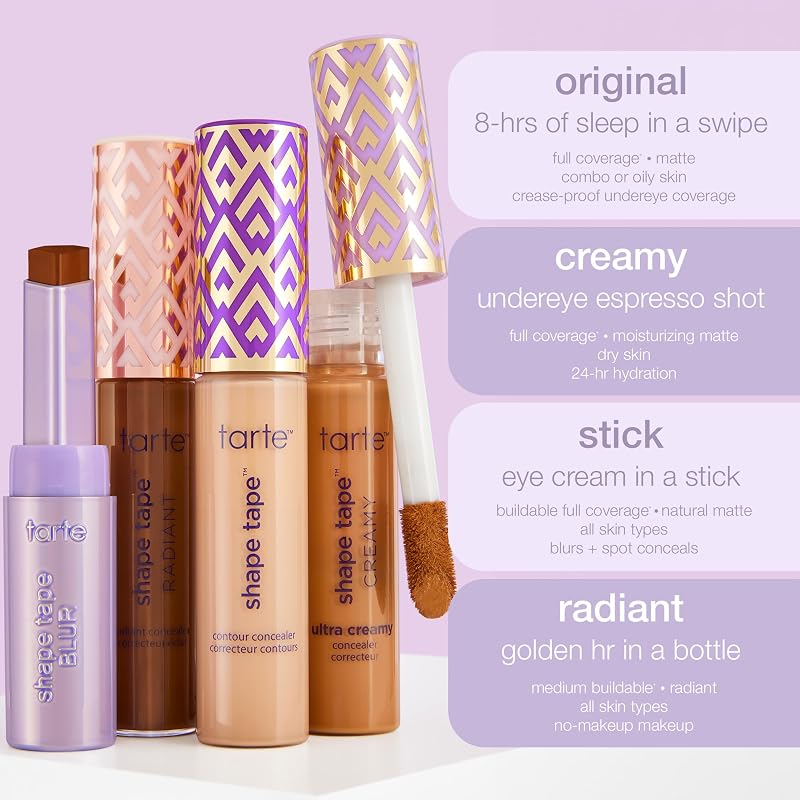 Tarte Shape Tape Radiant Concealer Medium-Light Neutral 0.33 Fl Oz – 22N Full Size