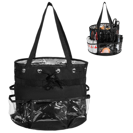 mekueeex Hairstylist Traveling Bag, Large Capacity Hairdresser Barber Bag, Heat Resistant Hair Tools Travel Bag, Professional Makeup Organizer Bag, Waterproof Shower Toiletry Bag