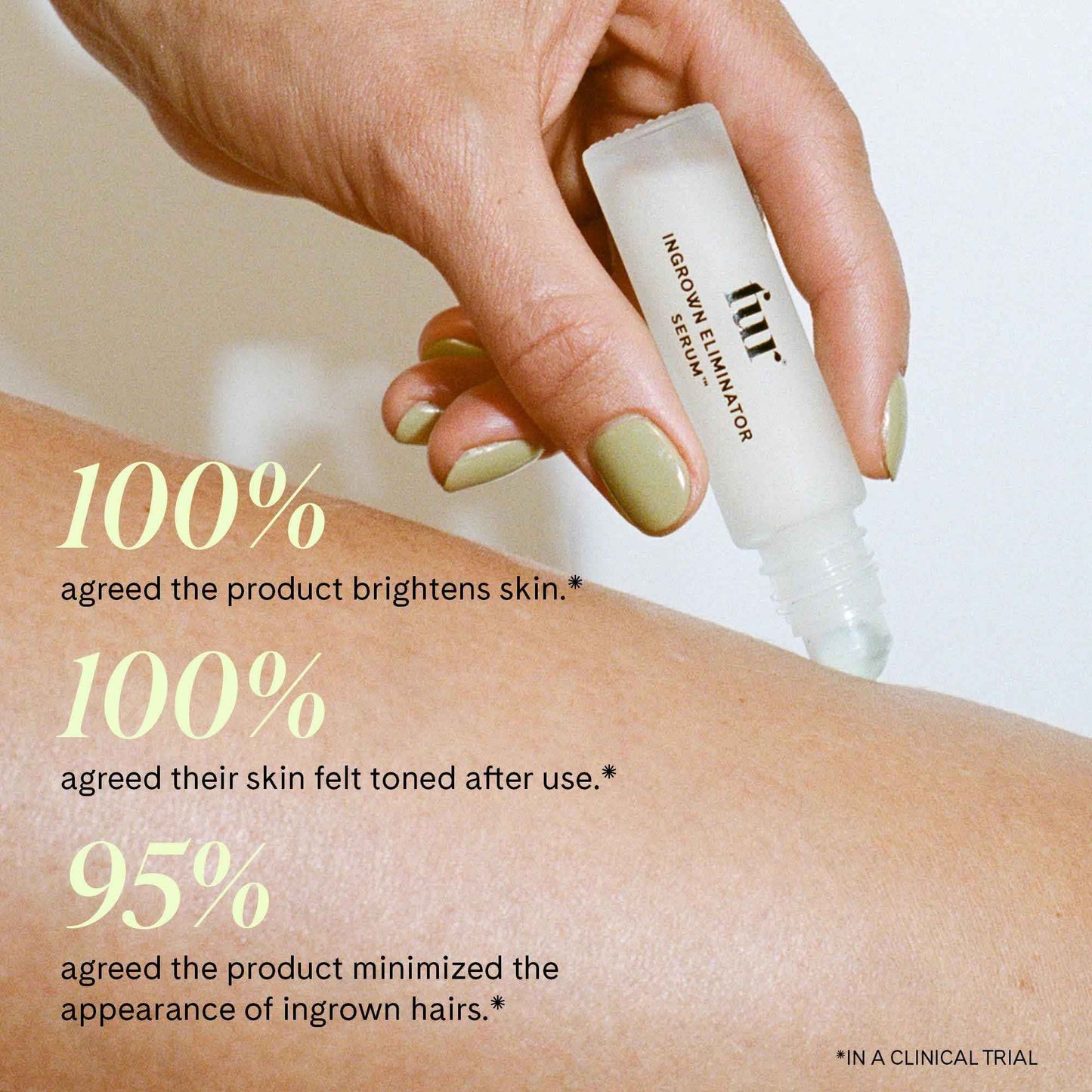 Fur Ingrown Eliminator Serum Rollerball Travel Size - Powerful Ingrown Hair Treatment Serum With AHAs and BHAs to Treat Ingrown Hairs and Bumps, Hydrates and Soothes Irritated Skin - 10 ml