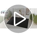 Diamond Brown Rubber Entry Doormat 36x60 for Front Door - Weatherproof