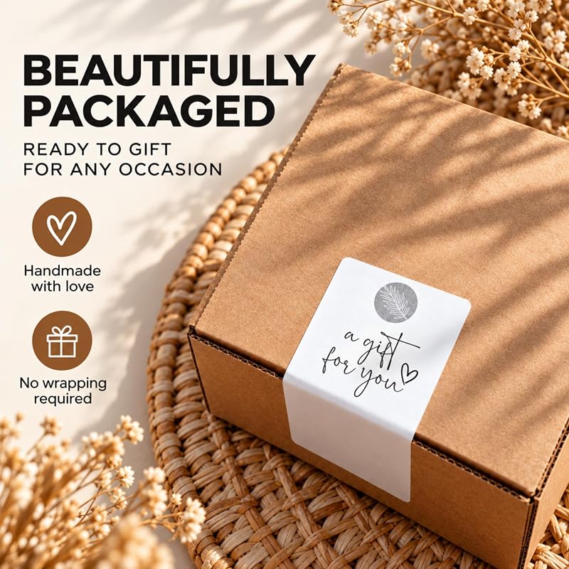 Relaxing Spa Gift Set - Pillow Spray, Mint Lip Balm, Calming Oil Roller & Epsom Salt Bath Soak