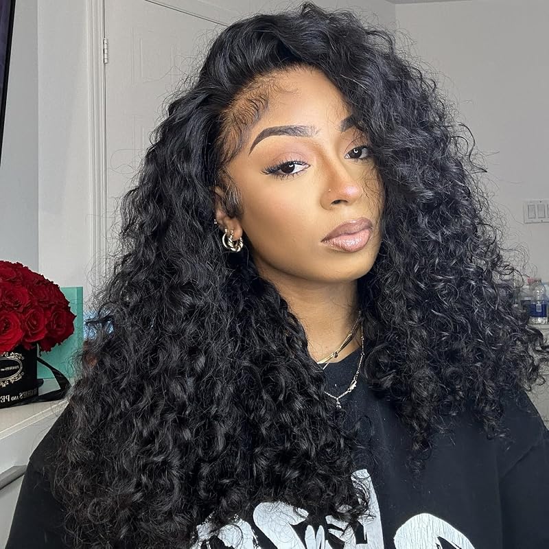 Kinky Curly Half Wig 18in Human Hair 200 Density Glueless 3-in-1 with Drawstring - Wear & Go (Variation: 2+18 Inch)