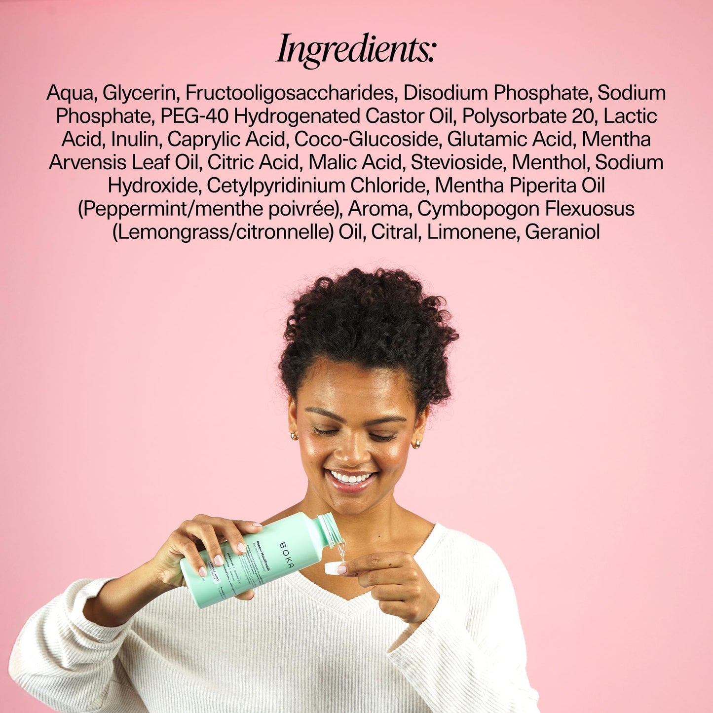 Boka Renew Mouth Wash for Adults - Mouthwash Alcohol Free, Mouth Rinse Fluoride Free Mouthwash, Freshens Breath, Oral Rinse Mouthwash No Alcohol, Mouth Wash for Gums, Mouthwash Gum Health