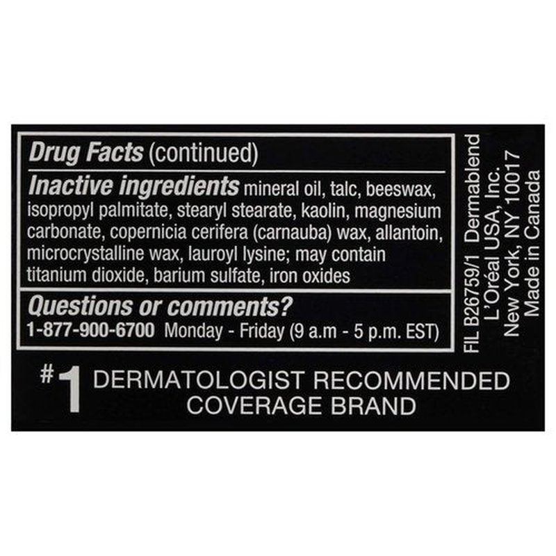 Dermablend Cover Creme High Coverage Foundation with SPF 30, 35C Medium Beige, 1 Oz.