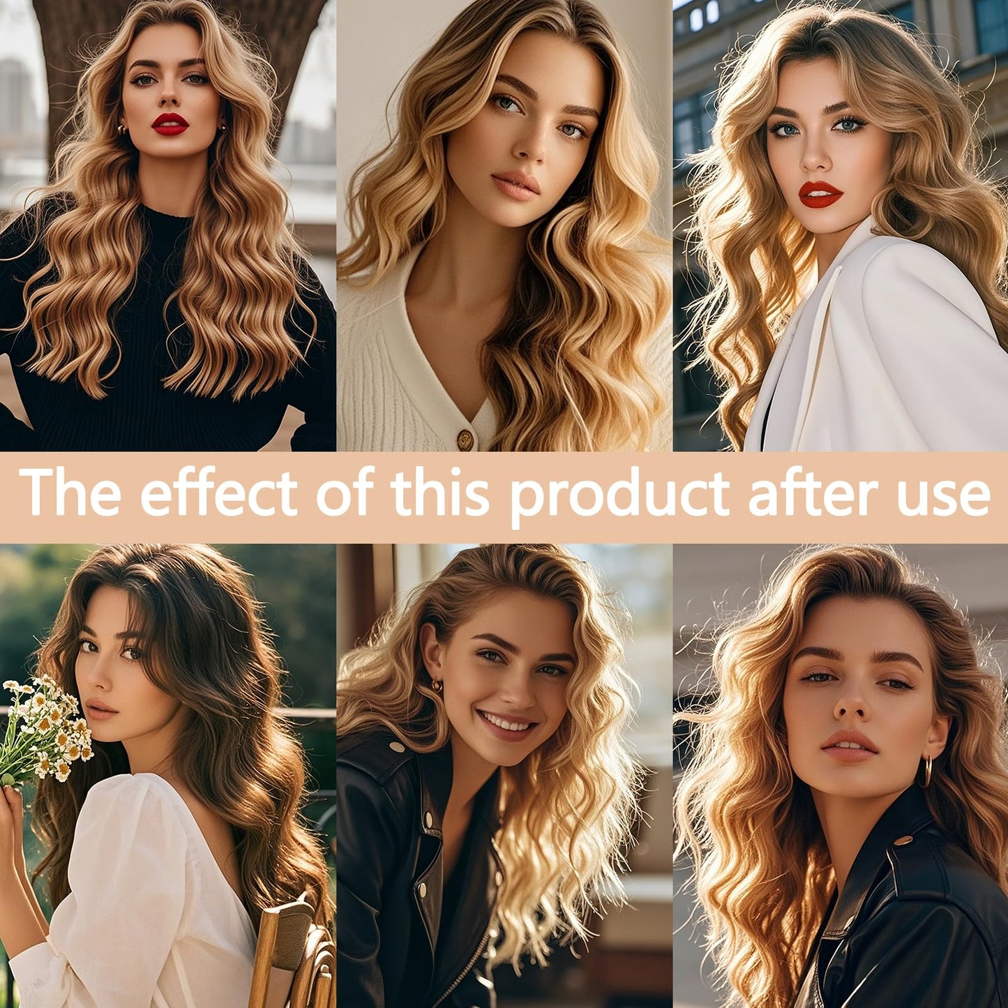 Heatless Hair Curler for Women - Khaki No Heat Overnight Hair Curler Set | 3 Silk Scrunchies with Adjustable Scarf | Natural Waves While Sleeping (Khaki, 3-Pack)