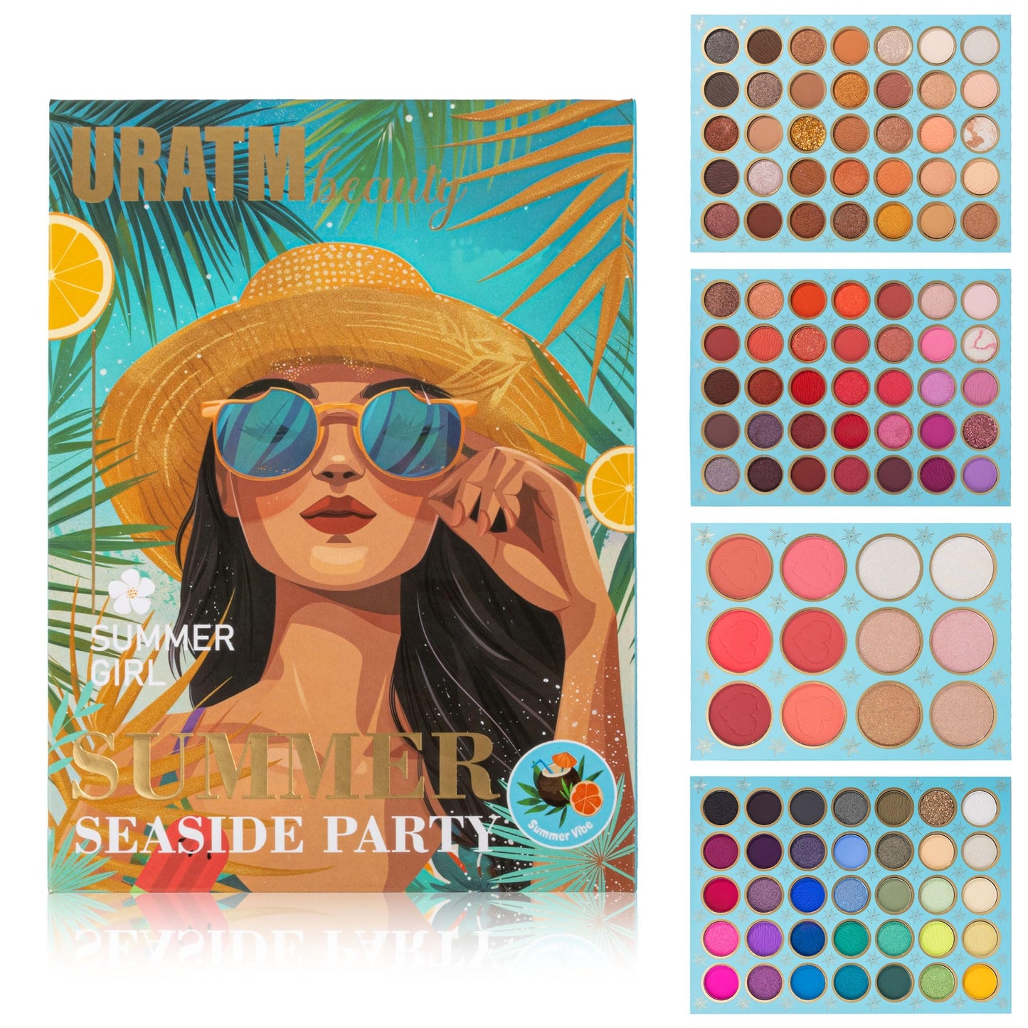 4-Layer Multi - Functional Beauty Book Kit- Style Makeup Palette Ingeniously Combines Eyeshadows, Blushes, Highlighters, Contour Powders In One,Best Choice for A Gift for Women (U106A)