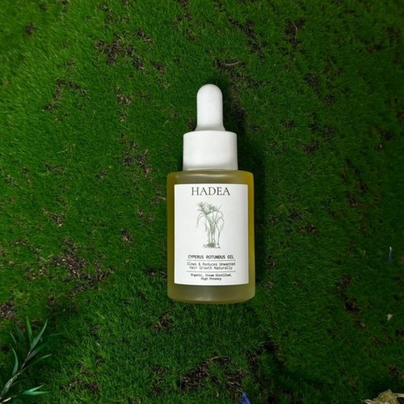 HADEA Cyperus Rotundus Oil to Reduce Hair Growth 100% Organic High-Potency Steam Distilled Cyprus Nutgrass Cypress Hair Inhibitor | Cypress Rotundus Oil For Pcos, Hirsutism, Any Unwanted Hair 30ml