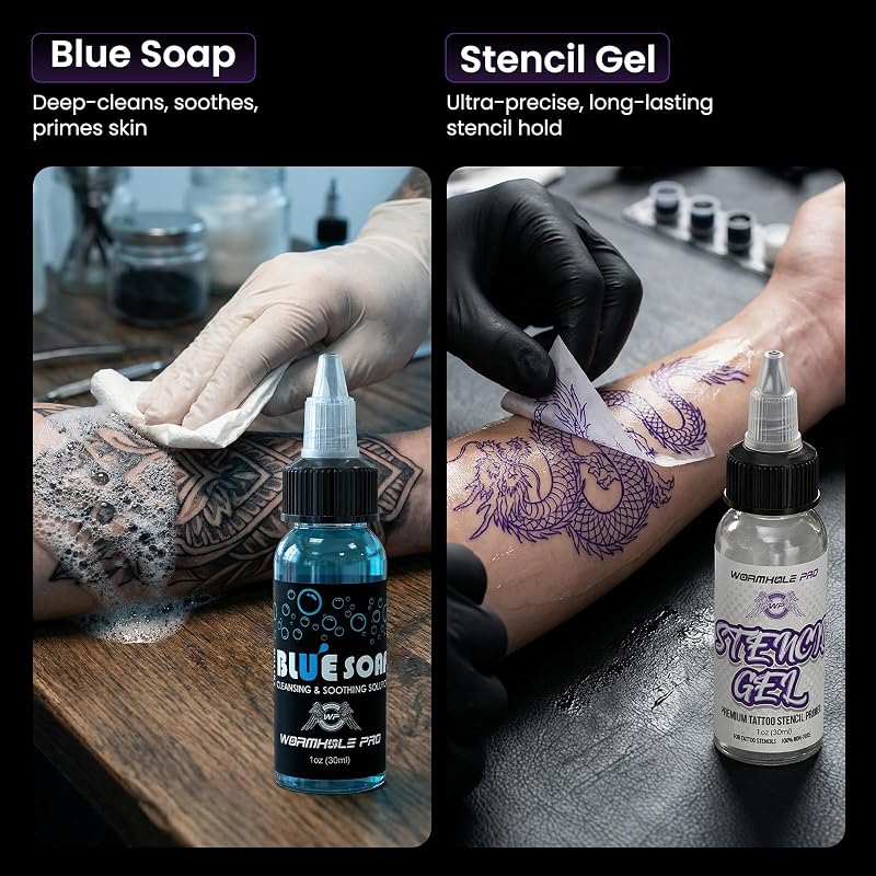 Wormhole Wireless Tattoo Gun Kit with Skull Pattern - Lining & Shading, Two Purple (WTK0295) - 7 Stroke Adjustable