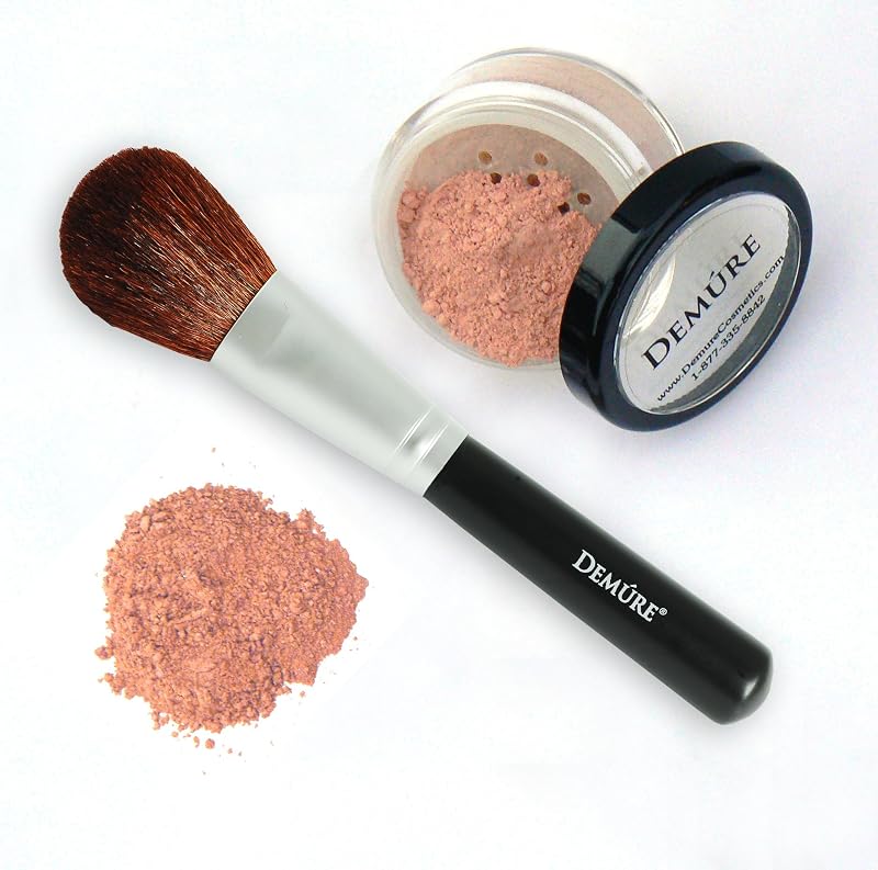 100% Natural Goat Hair Makeup Brush Set for Contouring, Blending & Highlighting
