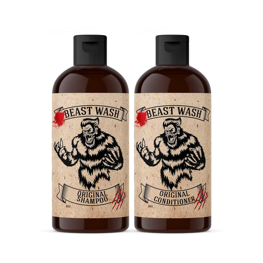 Johnny Slicks Hair Cleaning Kit - Supports Scalp & Hair Hydration - Organic Shampoo & Conditioner - Aloe, Shea Butter & Vitamin E - Original Scent - 2 Piece Set