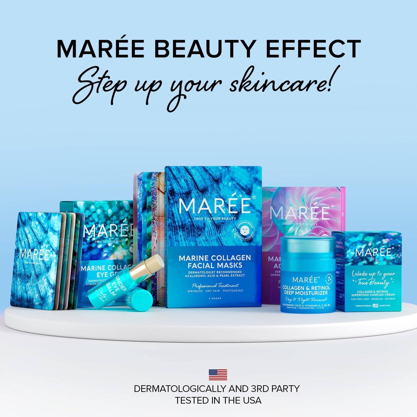 MAREE Eye Gels - Pads Under Eye Patches for Puffy Eyes and Dark Circles with Collagen & Hyaluronic Acid - Anti Wrinkles Under Eye Masks Skincare Treatment for Puffiness & Bags - Parches Para Ojeras