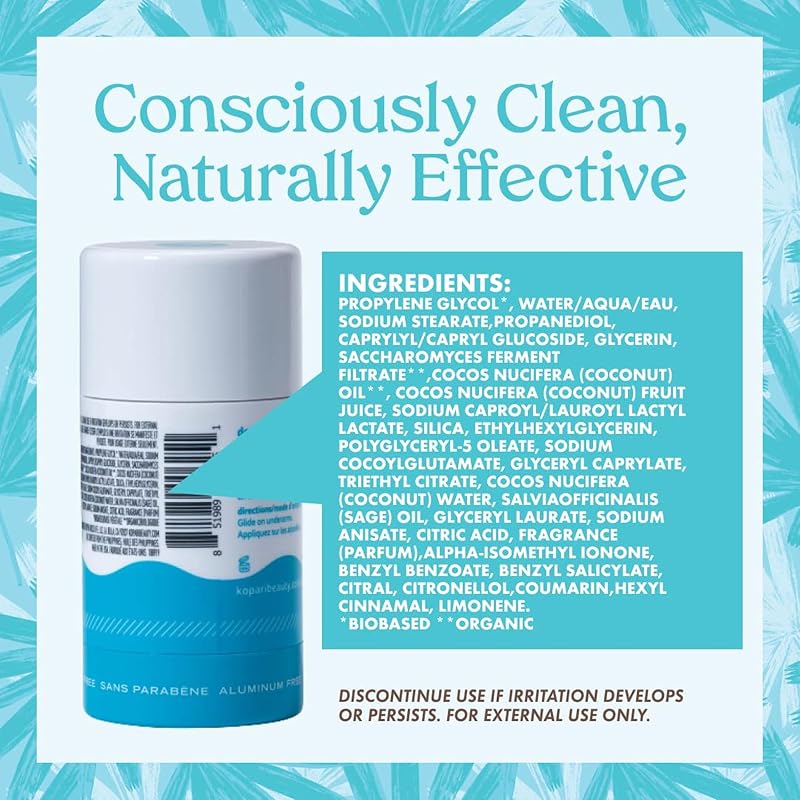 Beach Scent Aluminum-Free Coconut Deodorant 2 Pack – Kopari