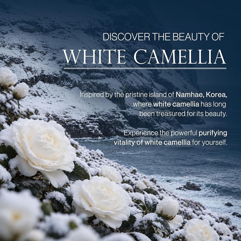 White Camellia Glutathione Foam Cleanser 200ml – Gentle Eczema-Safe Facial Cleanser