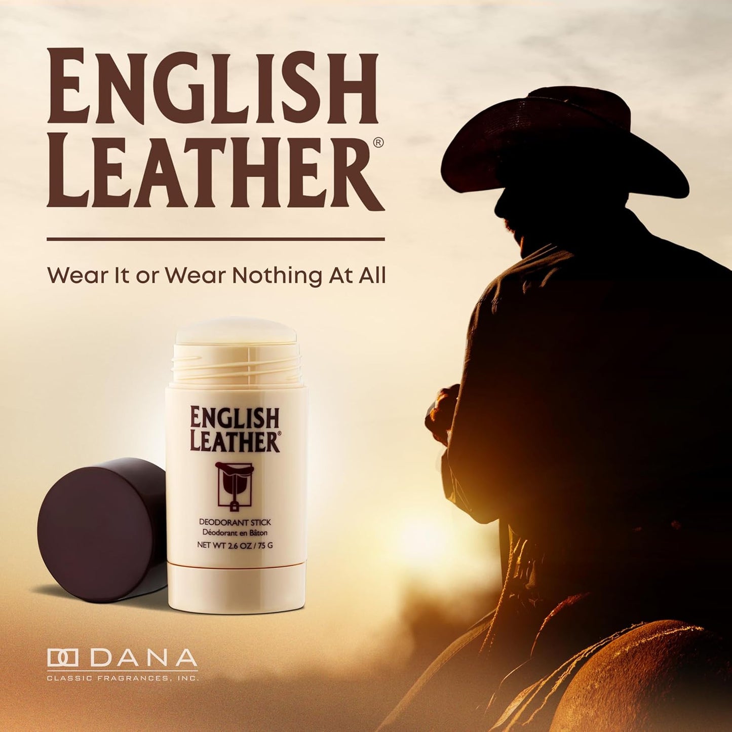 English Leather Men's Deodorant - Classic Citrus & Woody Scent, Long-Lasting 2.6 Oz