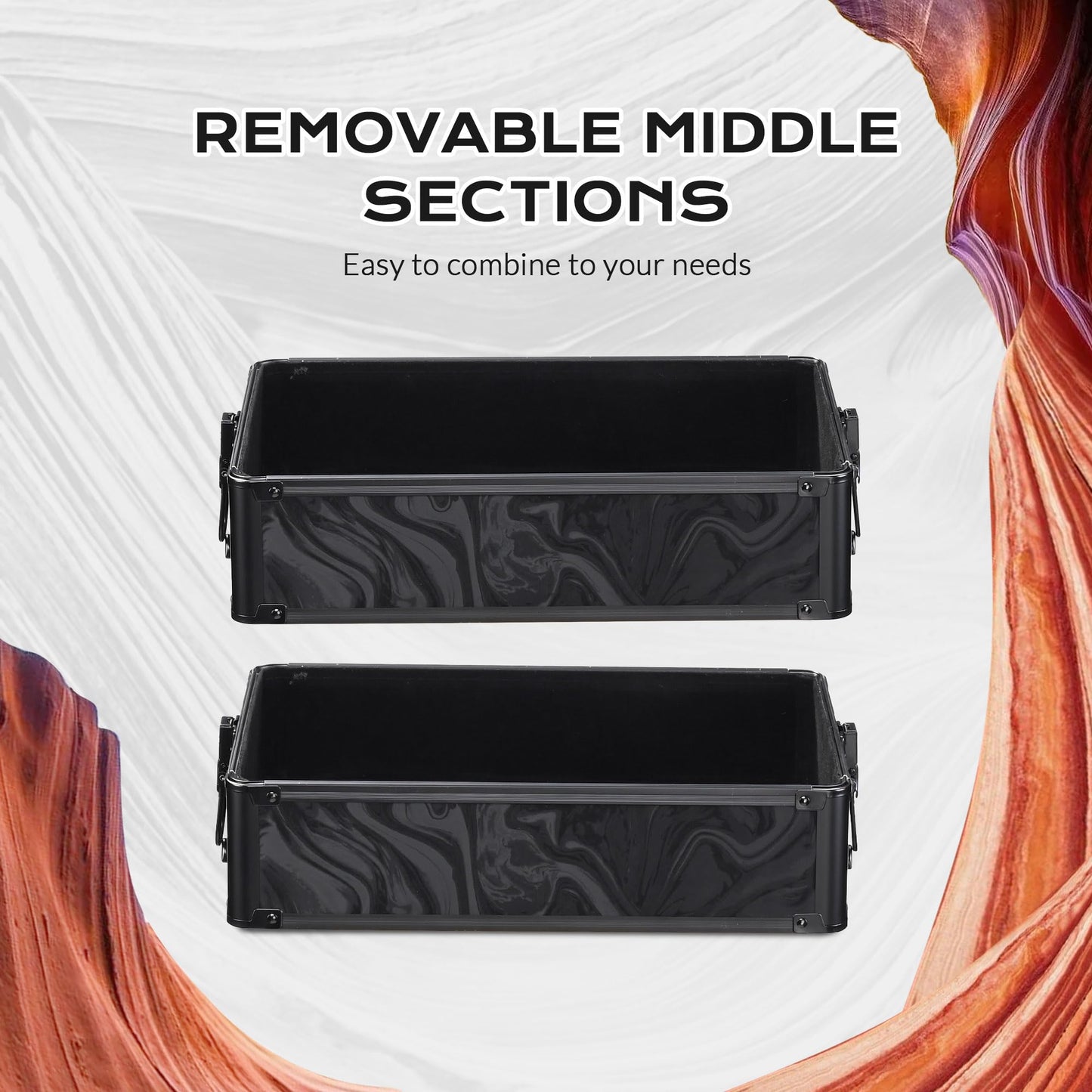 BYOOTIQUE Rolling Makeup Train Case on Wheels 4in1 Cosmetology Profesional Travel Cosmetic Bag Lockable Organizer Box for Hairstylist Artist Nail Beauty Salon Barber,CoyoteButtes Shadows