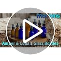 Nevlers 24 Pack Blue 2 Oz Travel Spray Bottles - Small Glass Mist Spritzers