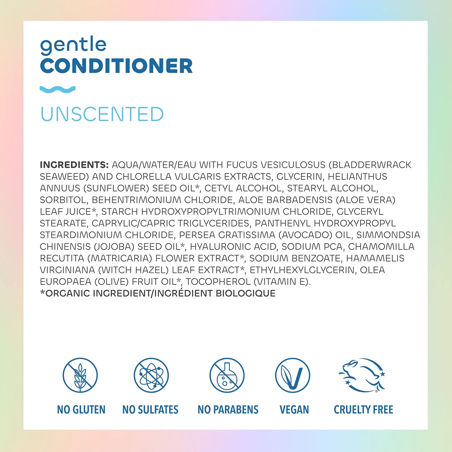 Seaweed Bath Co. Gentle Shampoo and Conditioner Set - Unscented - Nourishing Hair Care With Hyaluronic Acid, Aloe, Argan Oil, For Sensitive Scalps - 12 oz (Pack of 2)