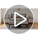 Queen Bed Frame with Headboard - 14 Inch Heavy Duty Metal Platform Bed, Sturdy Steel Slats, Easy Assembly