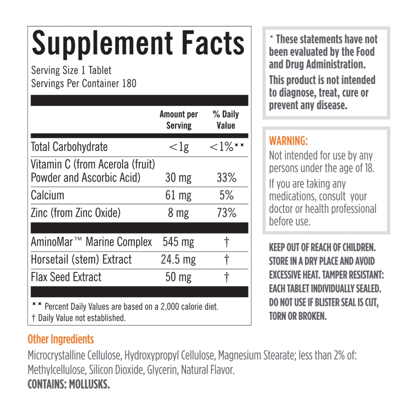 Viviscal Men's Hair Growth Supplements for Thicker Fuller Hair, Clinically Proven Collagen Complex, 180 Tablets 3 Month Supply