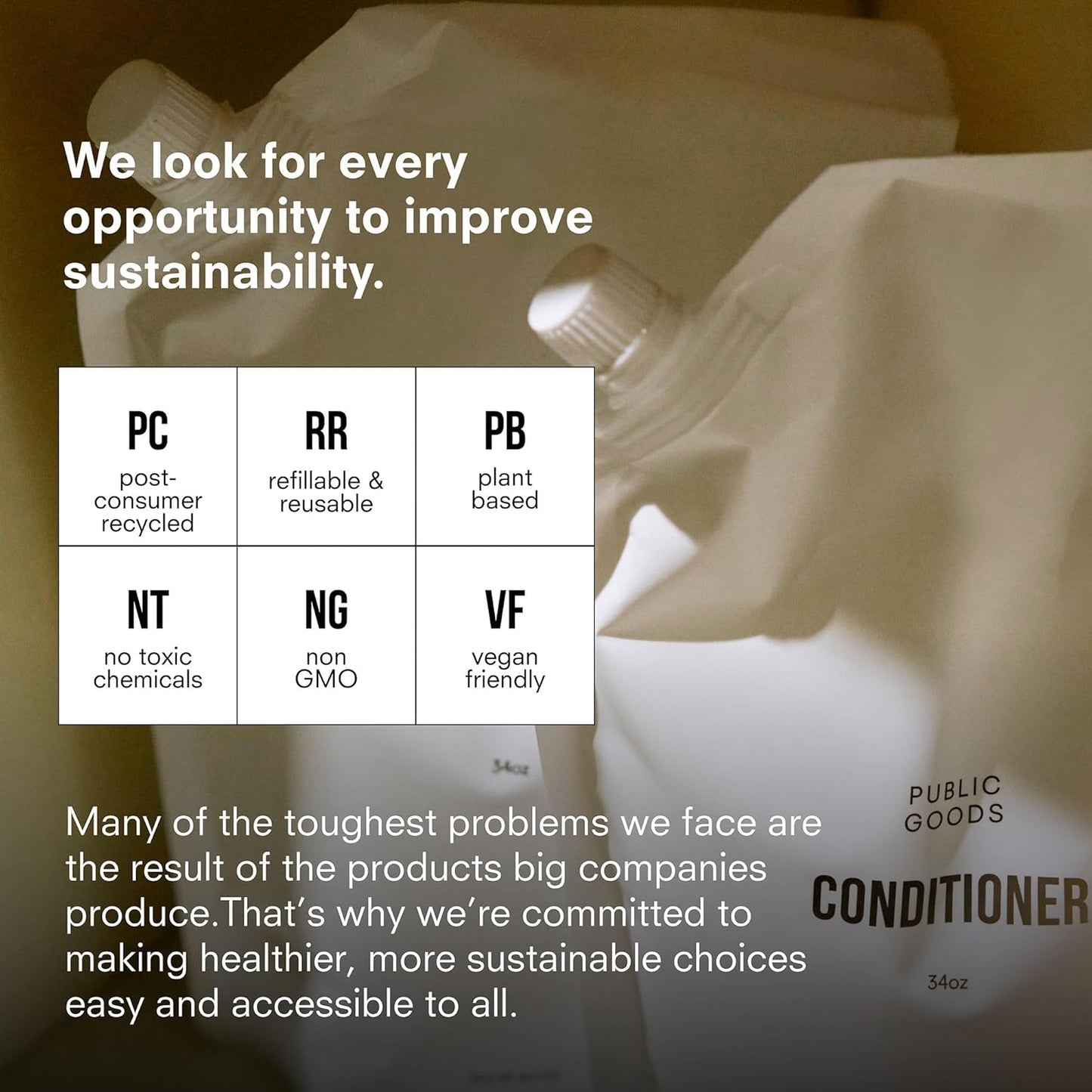 Natural Conditioner for Dry Hair | Vegan & Sulfate-Free | 12 Fl Oz | Public Goods