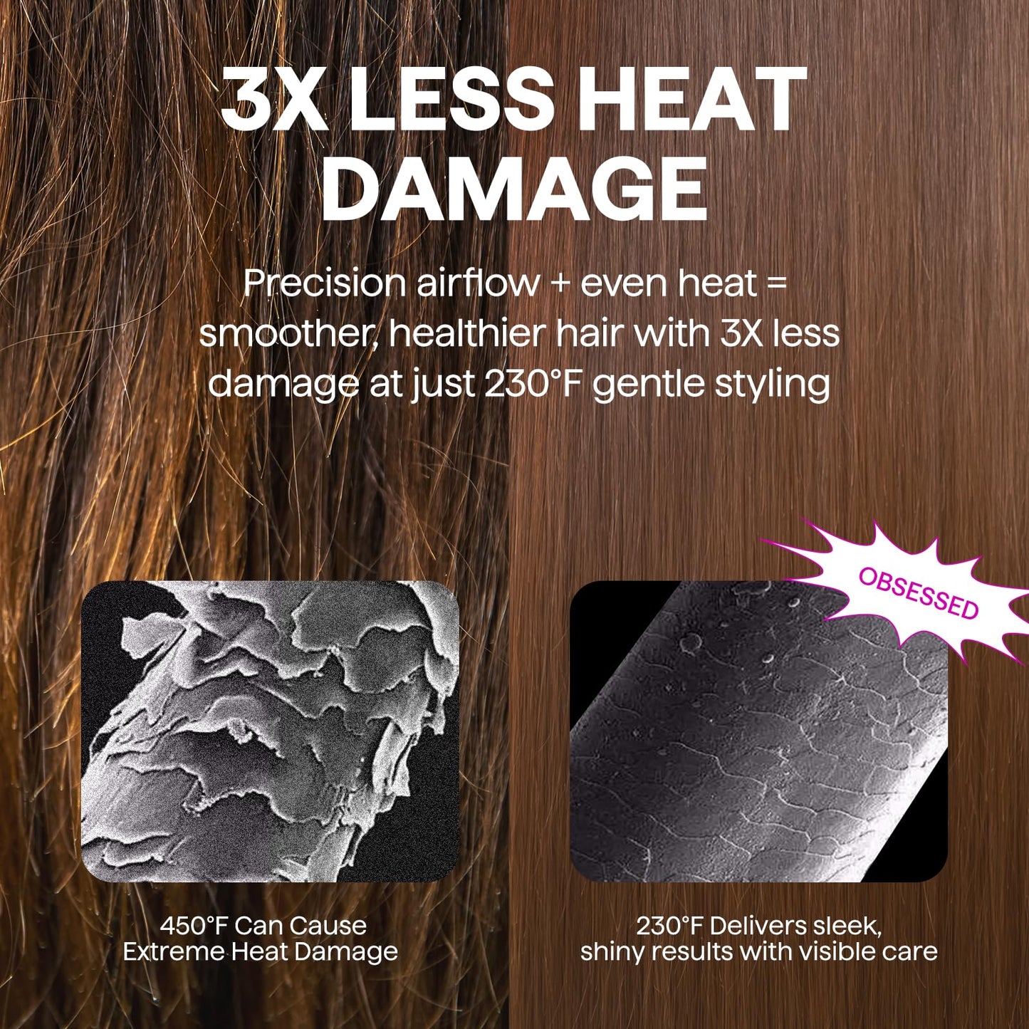 Blow Dryer Brush Set, Wavytalk Air Sculpt 5-in-1 Hot Air Brush Set, Multi Hair Styler for Salon Blowouts, Smooth Curls, Volumizing and Straightening, Sleek and Less Frizz, Pink