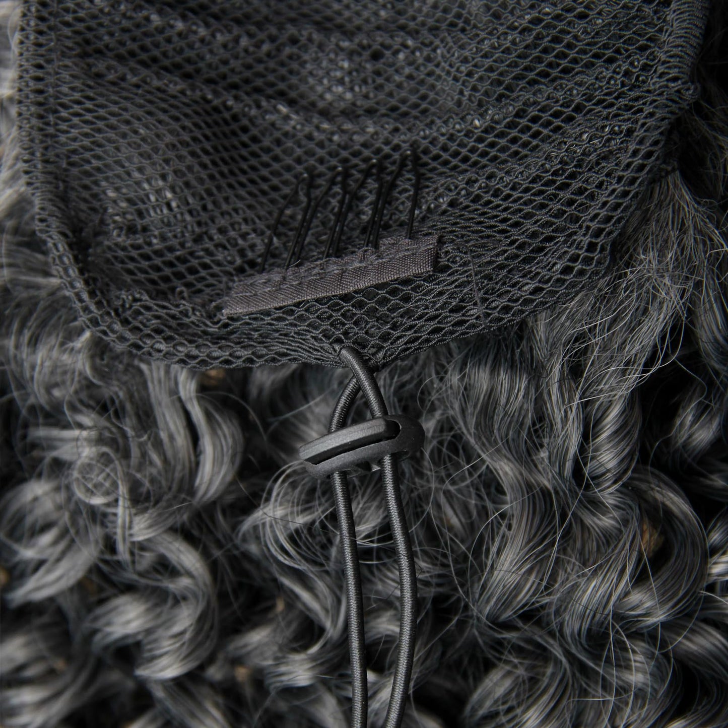 YXCHERISHAIR Ponytail Extension,Curly Wavy Ponytail Ombre Blonde Drawstring Ponytail Hair Extensions for Women Natural Wavy Synthetic Hairpiece for African Women Daily Use party(1B/Grey, 18inch)