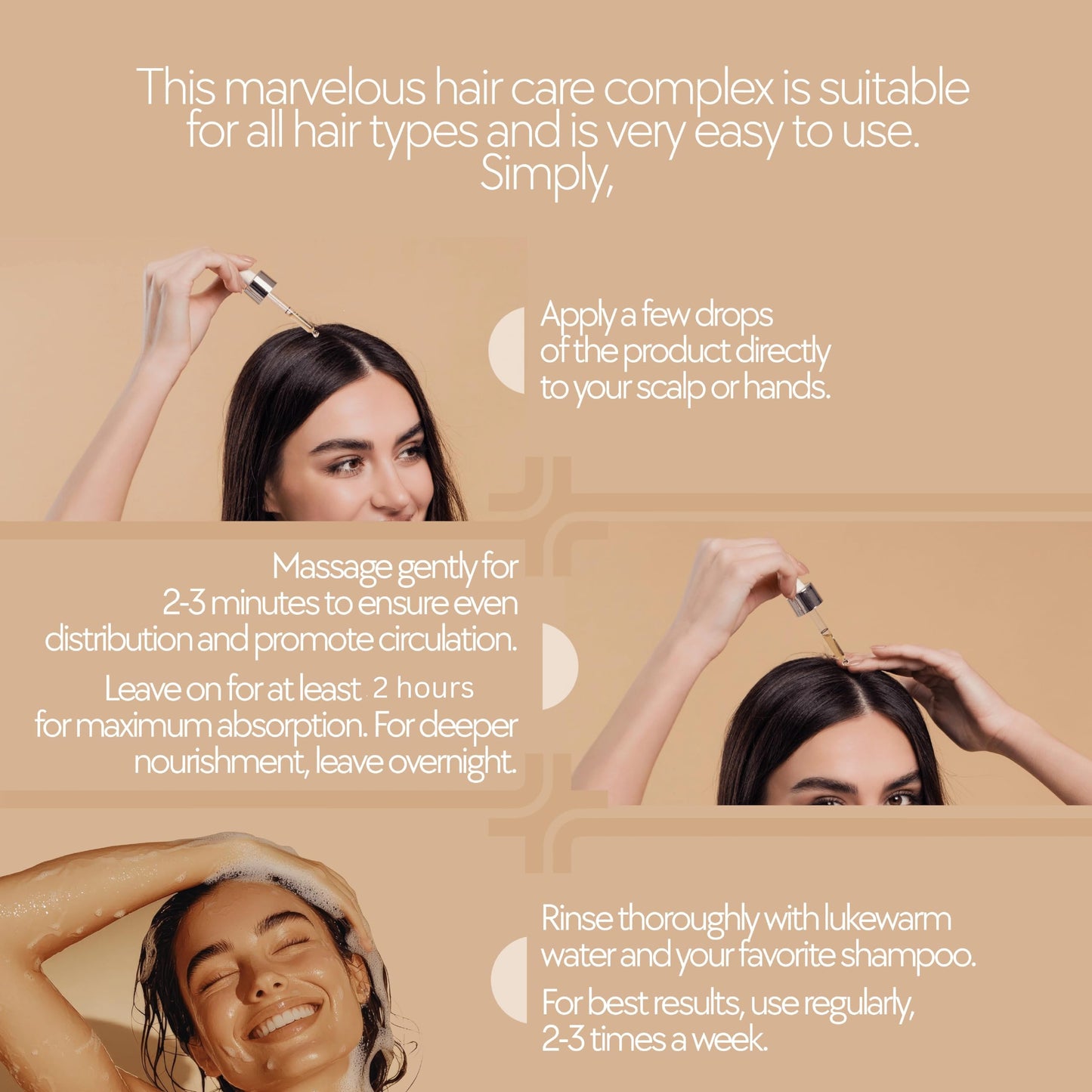 Hair Growth Oil for Thicker Stronger Hair - Vegan Rosemary Castor Oil Blend with Almond Coconut Pumpkin Seed and Black Seed Oils | Natural Scalp Oil for Growth and Shine | 14 Natural Oils 3.4 fl oz