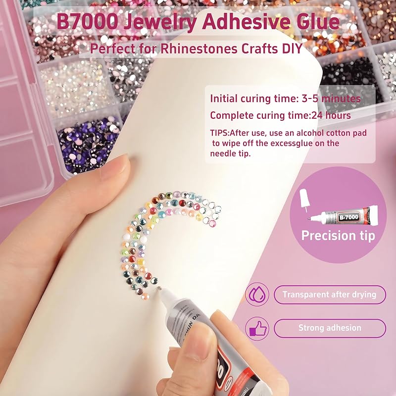 Bedazzling Diamond Art Kit for Nail Art & DIY Crafts - 72,000 Pcs, 54 Colors, All-in-One Deluxe Set