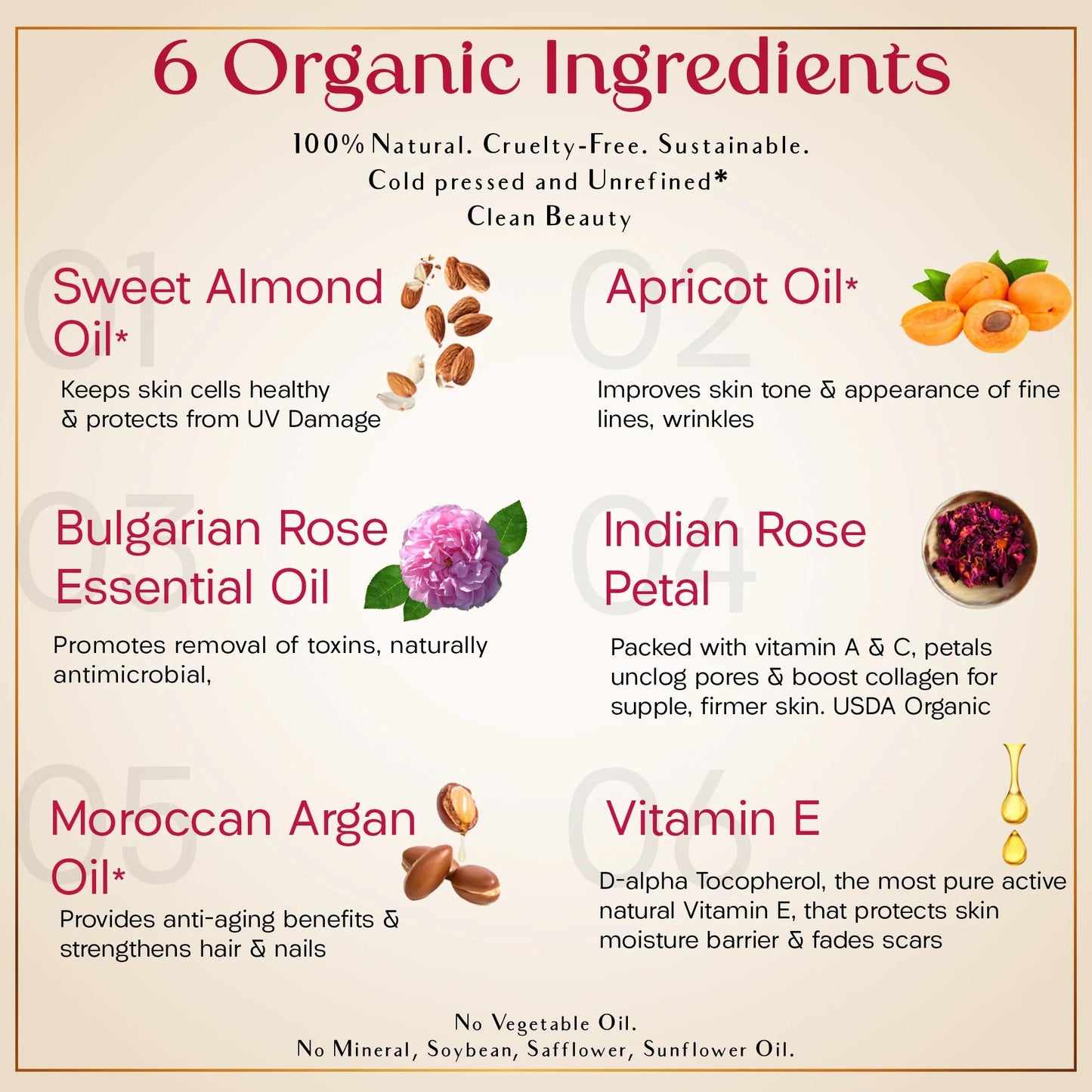 SAFA Organic Rose Essential Oil for Face, Hair, Body & Nails | Bulgarian Rose After Shower Body Oil for Women | Pure Scented Hair Oil & Skin Moisturizer – 1 Fl Oz