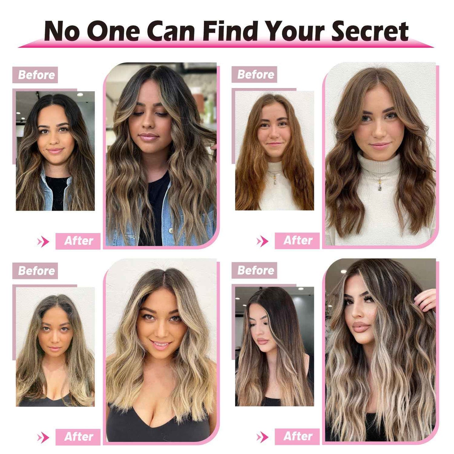 UAmy hair Toppers For Women with Thinning Hair 20inch Long Wavy Curly Hair Topper with Curtain Bangs 6.5 * 6.5inch Synthetic Wiglets HairTop Hairpieces(Champagne Mix Ash Blonde with Dark Roots)