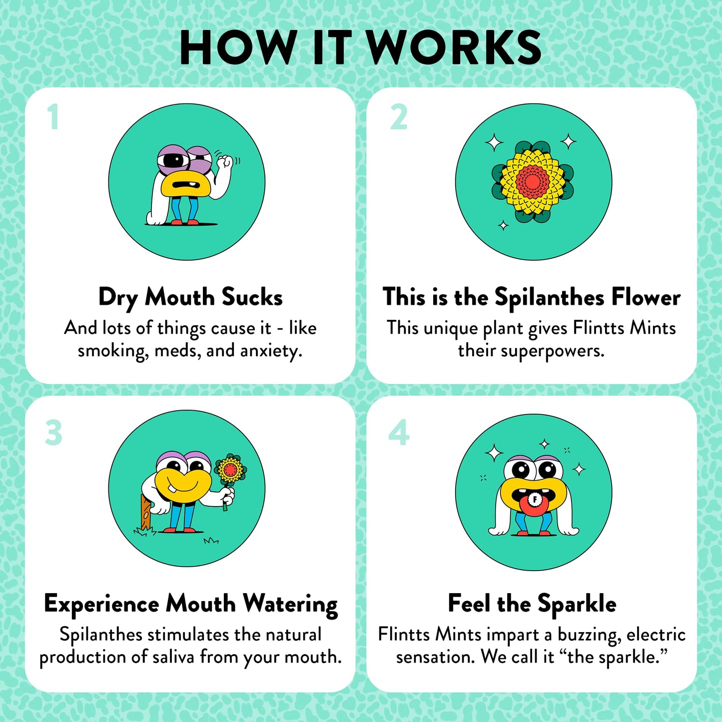 Flintts Mints 2x After Party Pack - Mint (2), Strawberry Magic (2), Lemon(2) - Sugar Free & Vegan, Mouth Watering Mints for Oral Health - Breath Freshener Mint Pocket Size - Dry Mouth Products