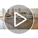 GarveeHome 9x12 Dark Brown Floral Area Rug for Living Room & Bedroom, Non-Slip Boho Vintage Design