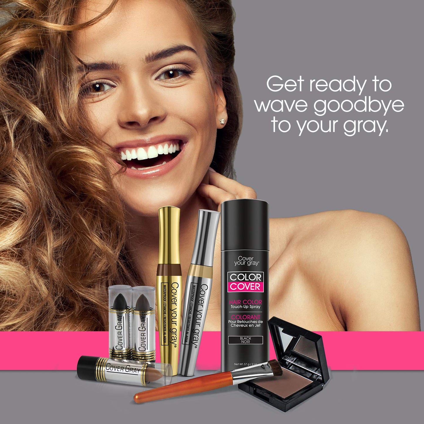 Cover Your Gray Brush-In Wand - Dark Brown