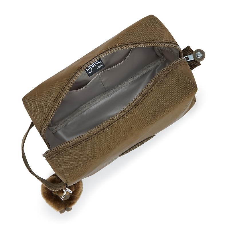 Kipling Parac Small Toiletry Bag - Khaki Smooth Variation