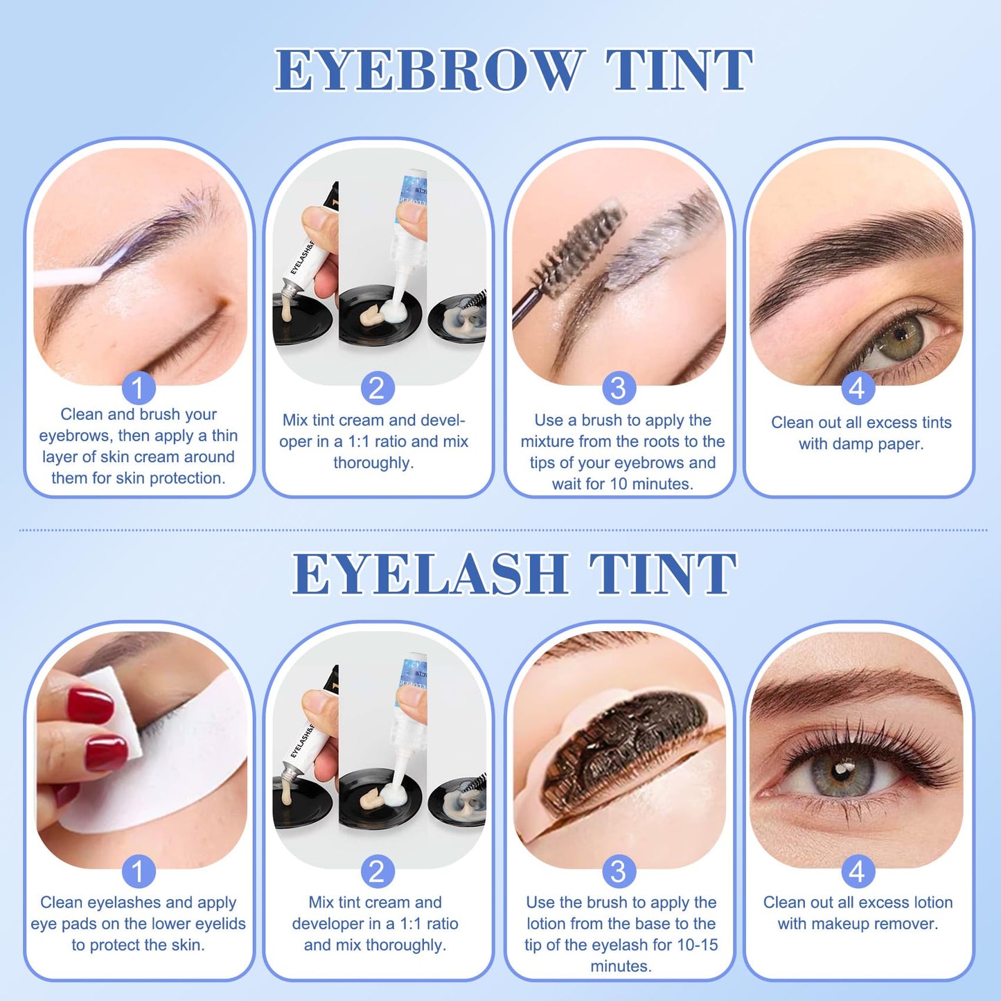 Lash Lift Kit, Eyelash Perm Kit for Natural Curling, Professional Eyelash Lift Kit for Long-Lasting Curl, Black Eyebrows & Eyelashes Color Kit, DIY Lash Lamination Set for Salon & Home Use