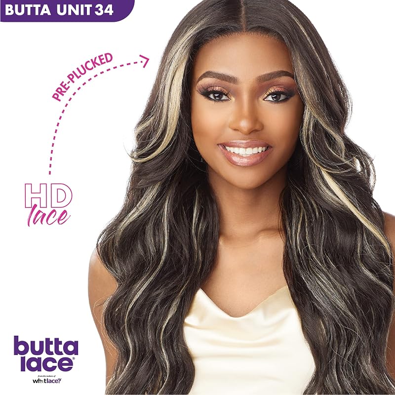 Sensationnel Butta Lace Wig Unit 34 Balayage Latte - Deep Lace Front 5" Part