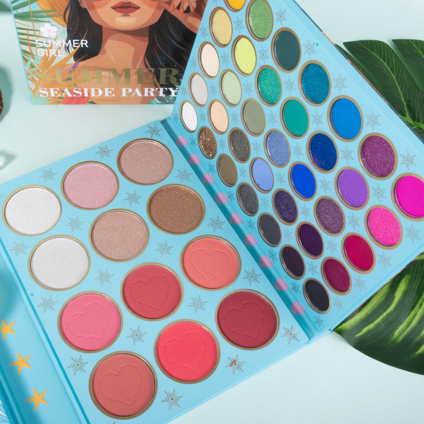 4-Layer Multi - Functional Beauty Book Kit- Style Makeup Palette Ingeniously Combines Eyeshadows, Blushes, Highlighters, Contour Powders In One,Best Choice for A Gift for Women (U106A)