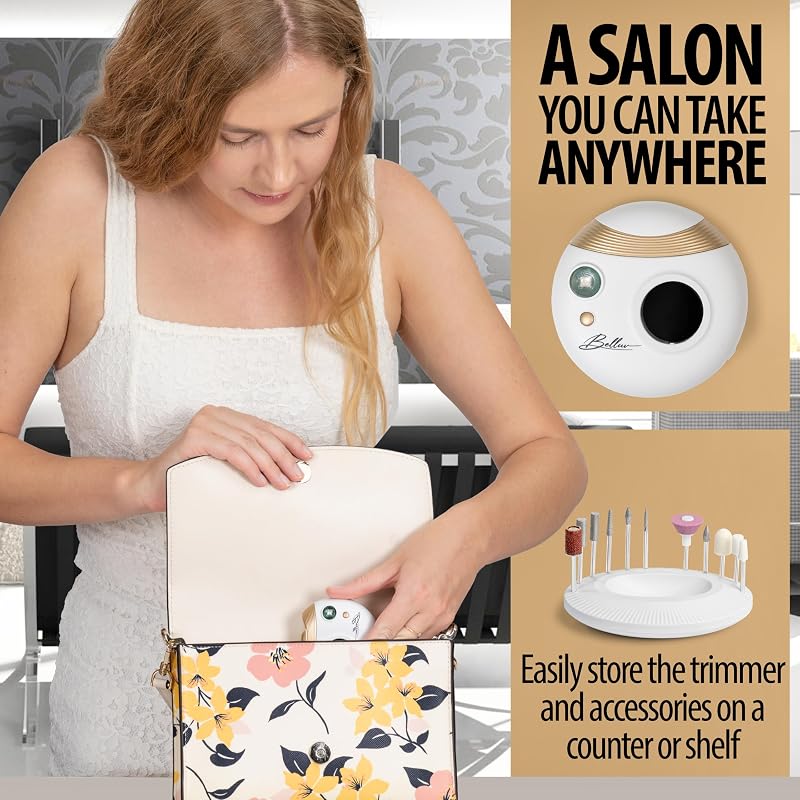 Electric Nail Clipper & File with LED UV Gel Curing USB-C Rechargeable