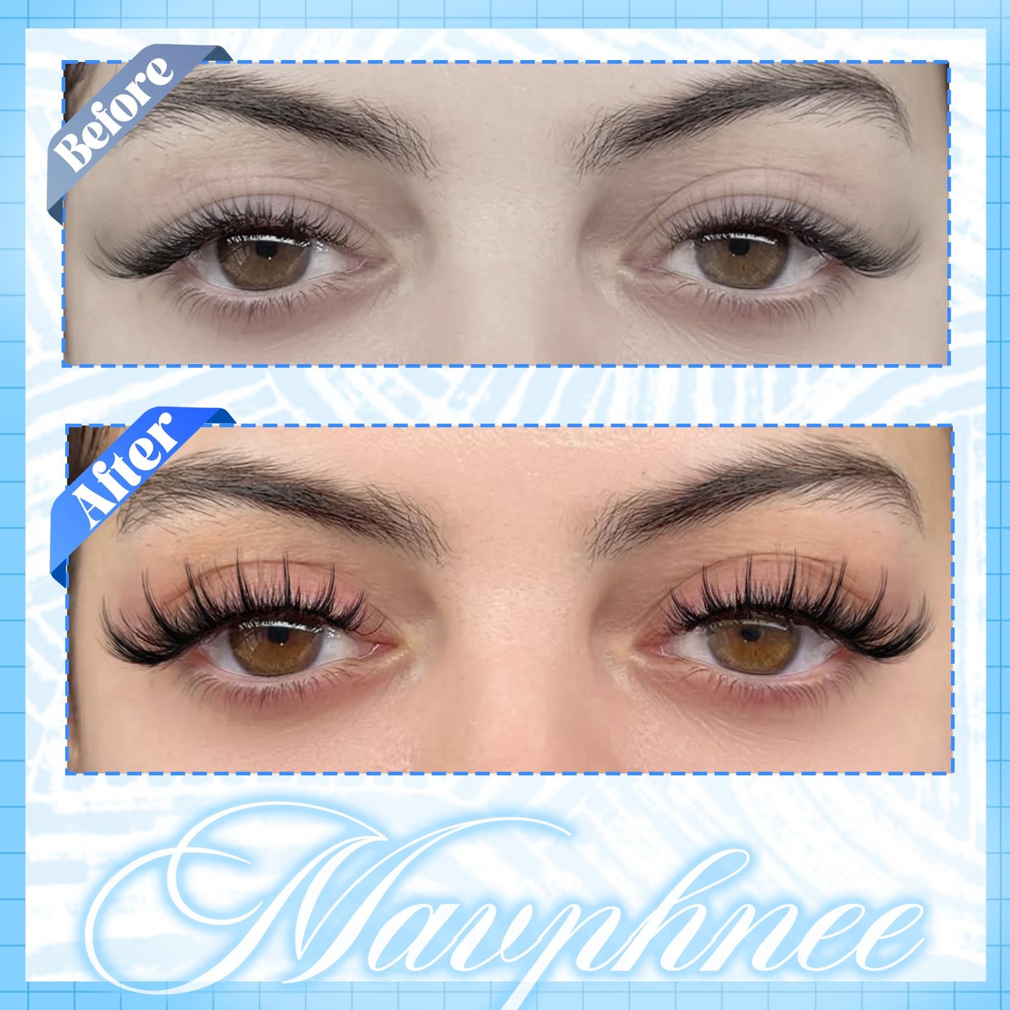 Fairy Lash Clusters Kit Manga Cluster Eyelash Extensions Kit Spiky Cluster Lashes Anime Individual Lashes Wispy Eyelash Clusters 10-16MM Natural Lash Extension Everyday DIY Lash Bond and Seal Kit