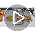 Moeuonb All-in-1 Vegetable Chopper with 8 Blades - Food Slicer & Dicer, Salad & Onion Chopper, Potato French Fry Cutter, Stainless Steel