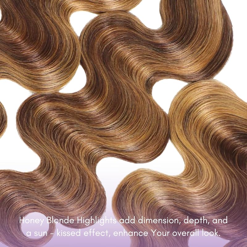 Honey Blonde Body Wave 22in Virgin Hair Bundles, 12A Remy Single Bundle by AUROO