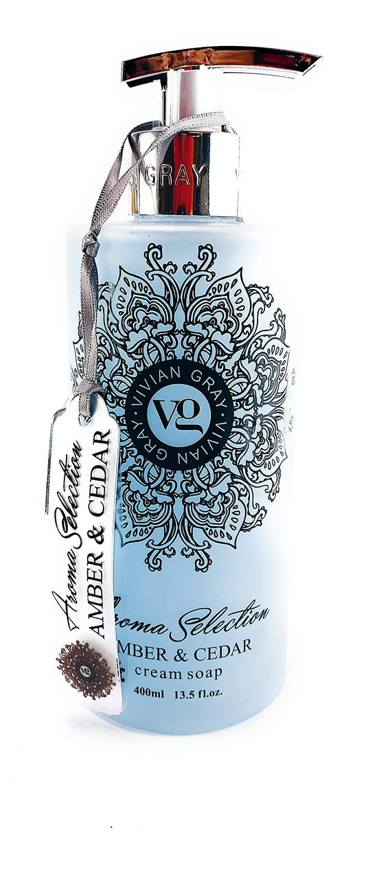 UUC Vivian Gray Aroma Selection Cream Soap in Amber & Cedar