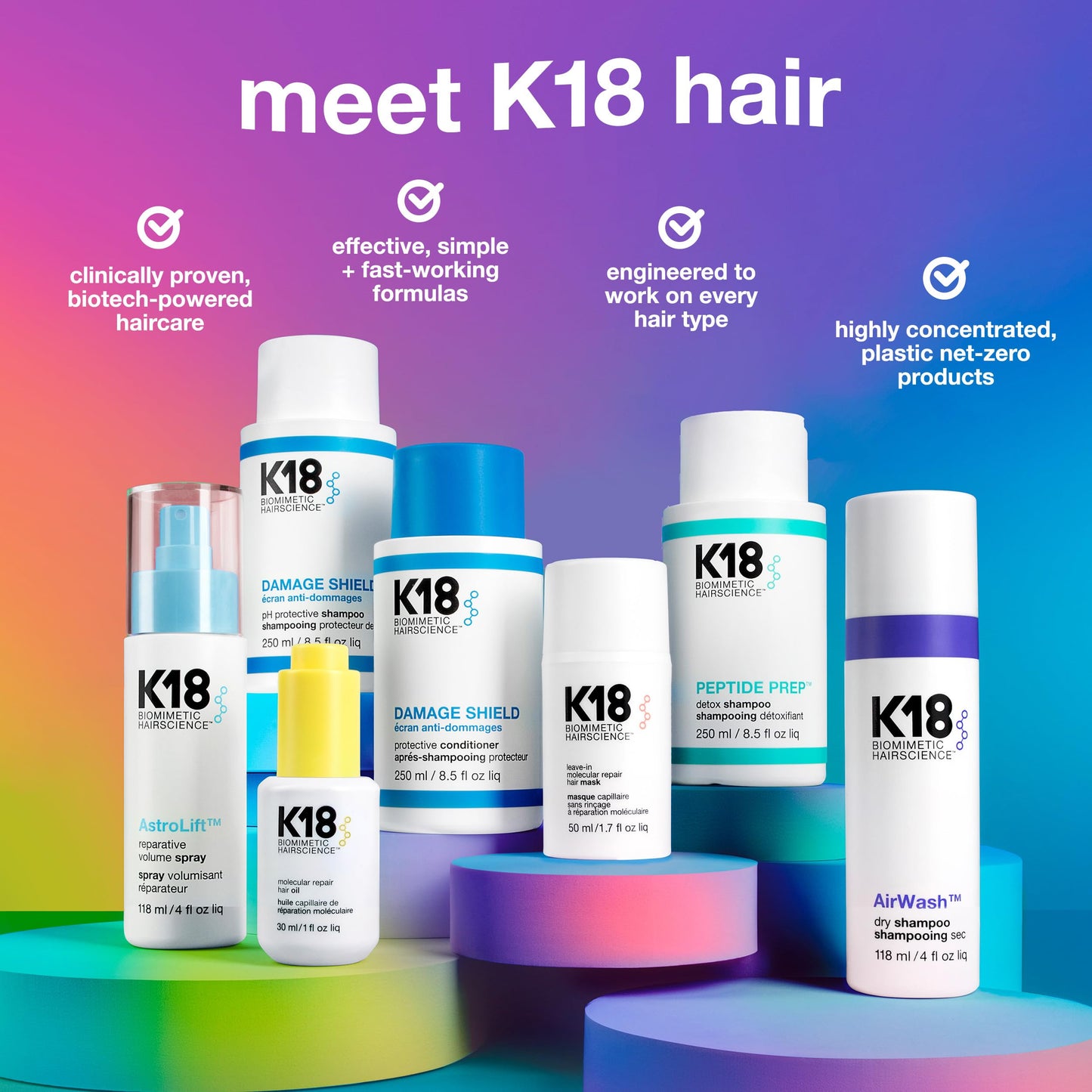 K18 Damage Shield Protective Conditioner, Protects Hair from Daily Damage, Improves Strength & Shine, 8.5 Fl Oz