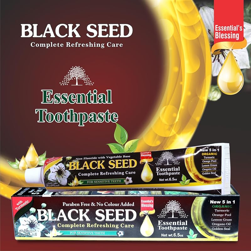 Black Seed Toothpaste - Fluoride Free, 6.53oz Pack (6)